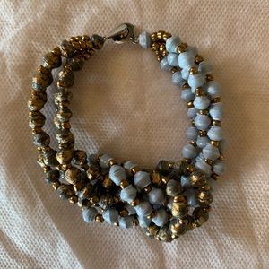 31 Bits Jewelry - 31 Bits Multi Strand Bracelet Blue and Gold 31 Bits Jewelry - 31 Bits Multi Strand Bracelet Blue and Gold